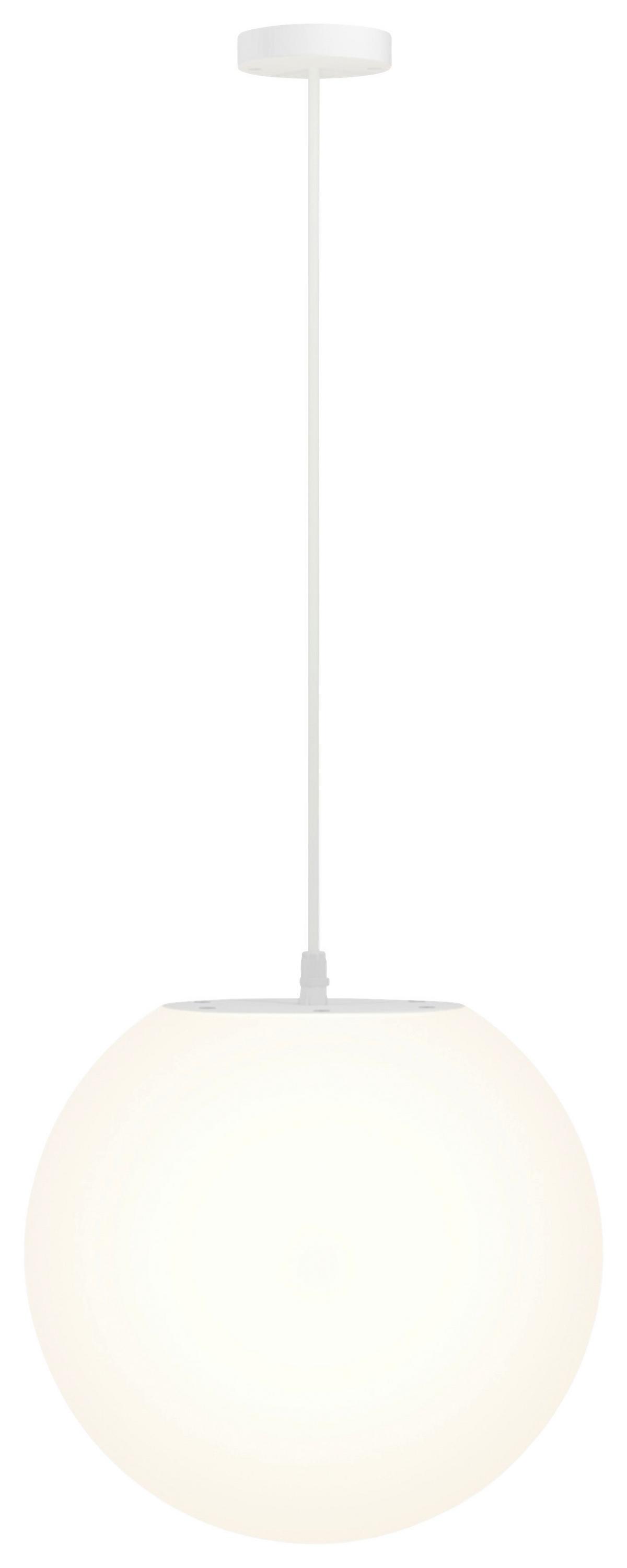 Außenleuchte Erda Weiß max. 30 Watt - Weiß, Basics, Kunststoff/Metall (30/36cm) - MAYTONI