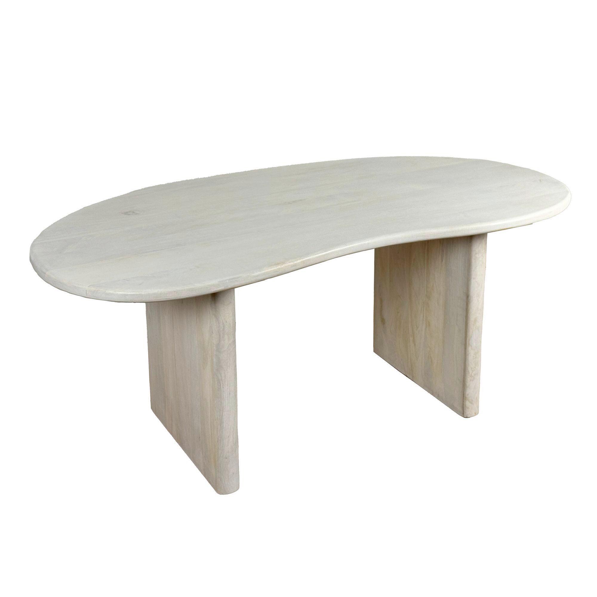 Jedilna Miza Mango, Bela, 180x90cm - bela, Design, les (180/90/75cm) - MID.YOU