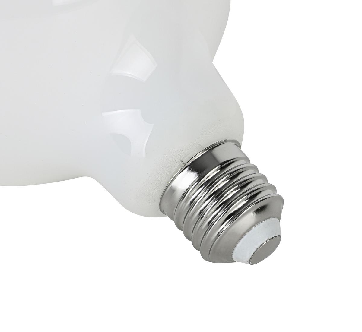 LED-Leuchtmittel Emop Weiss max. 8 Watt - Weiss, Romantik / Landhaus, Glas/Metall (12,5/17,7cm) - Mömax