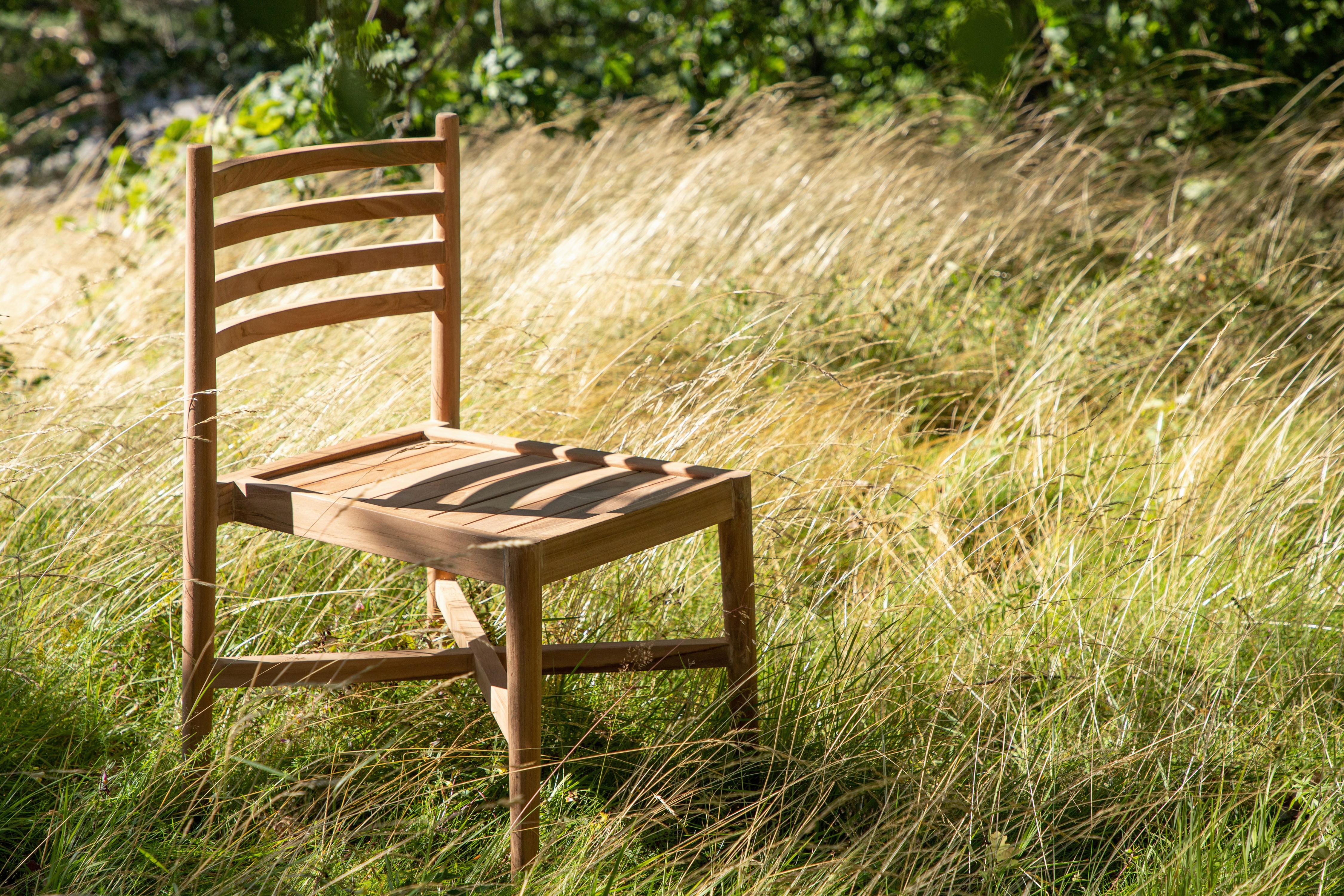 Stapelsessel Kenya ca. 50x81x52 cm Teakholz - Teakfarben, KONVENTIONELL, Holz (50/81/52cm) - Gardenson