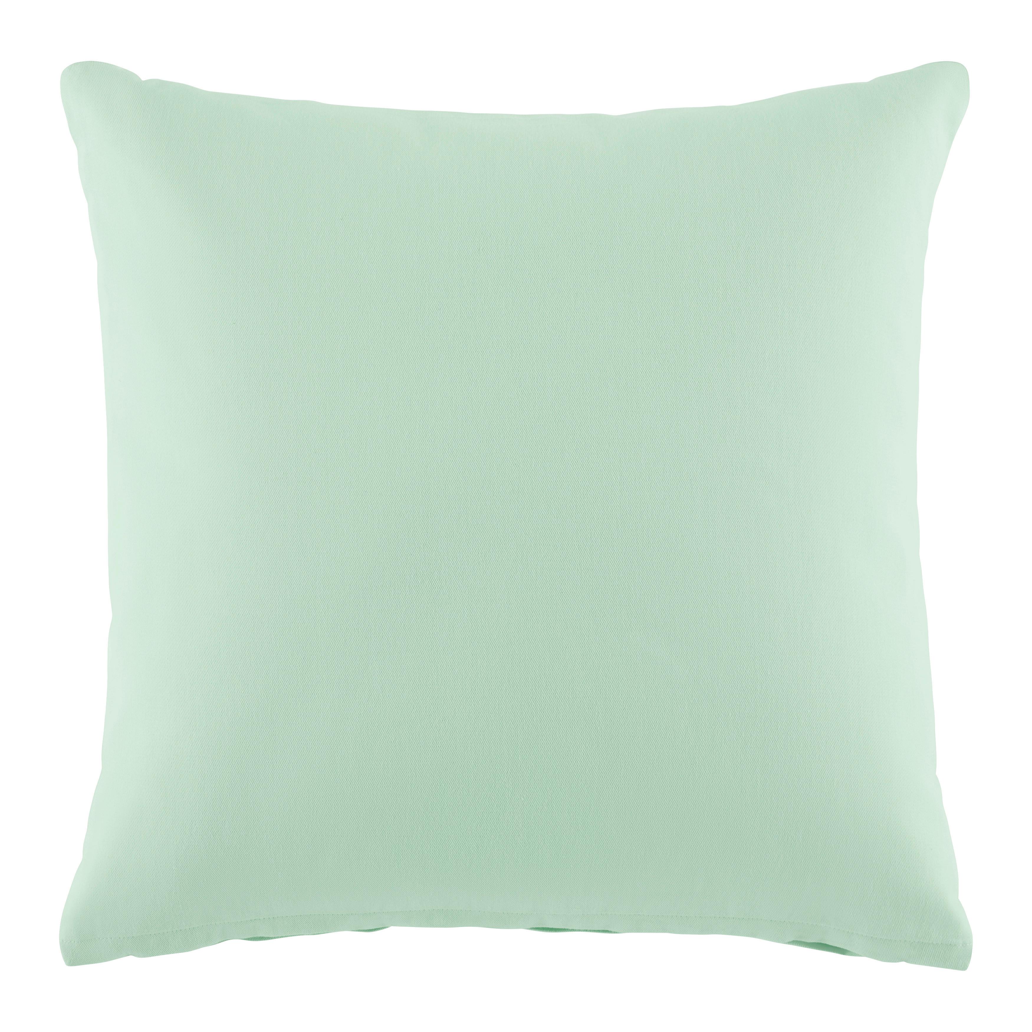 Zierkissen Poppy Mintgrün ca. 45x45cm - Mintgrün, KONVENTIONELL, Textil (45/45cm) - Mömax