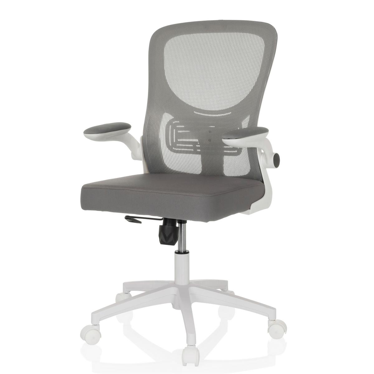 Drehstuhl Belio W Grau/Weiß - Grauweiß/Weiß, MODERN, Kunststoff/Textil (60/95-105/54cm) - MID.YOU