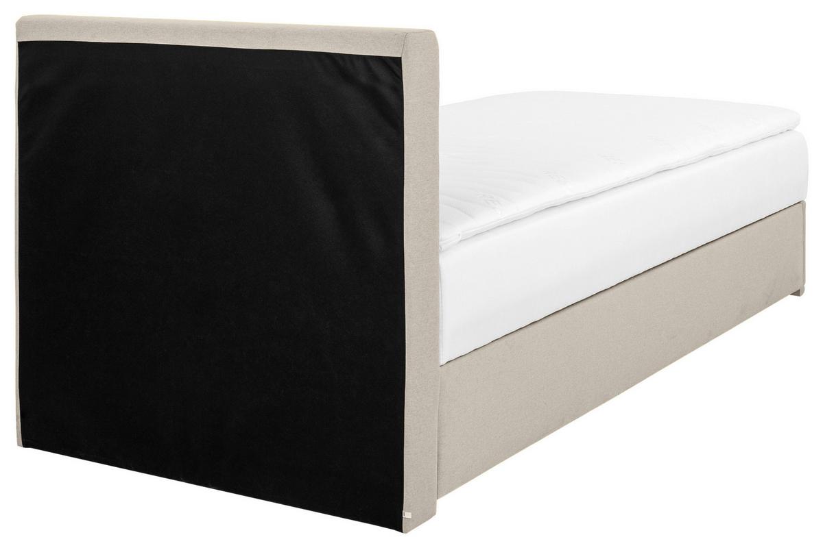 Tapecirani Krevet Cosi - boje pijeska/boje kroma, Konvencionalno, drvo/metal (100/200cm)
