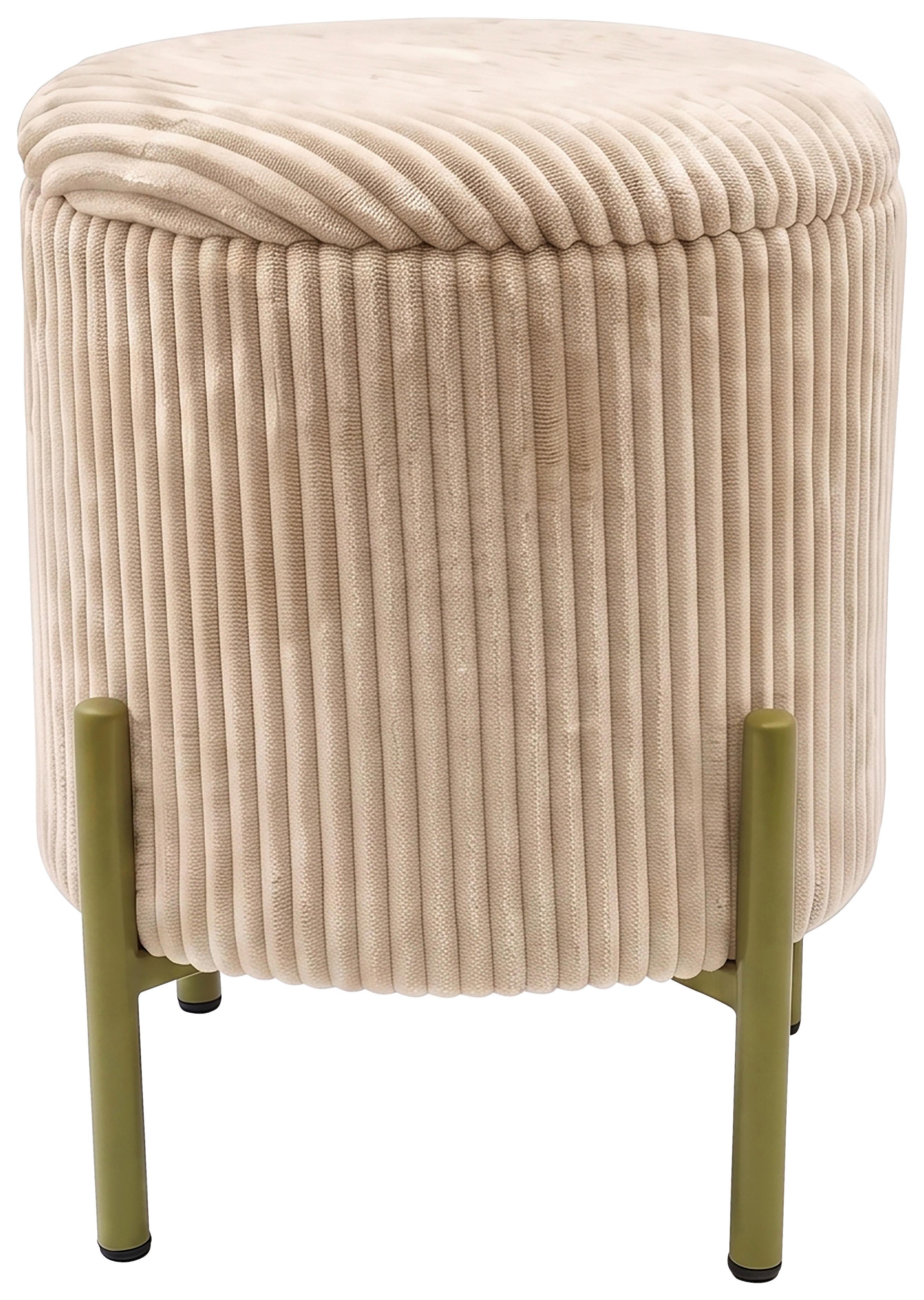 Ülőke Deho - bézs, Modern, textil/fa (35/41cm)
