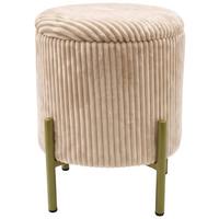 Ülőke Deho - bézs, Modern, textil/fa (35/41cm)