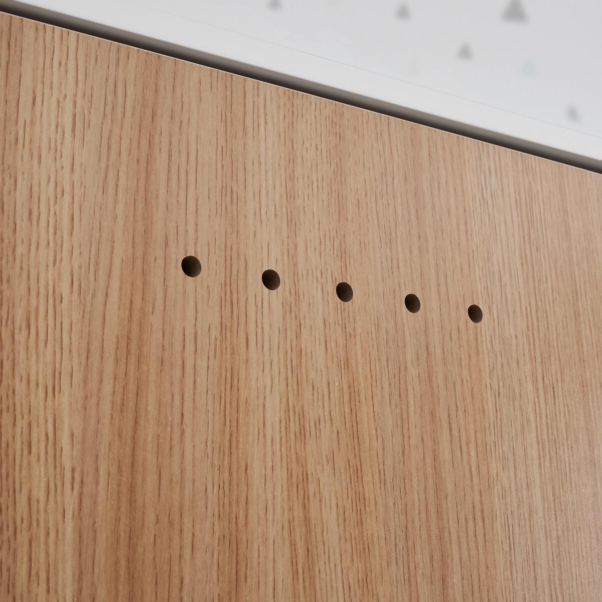 Kleiderschrank Poppy Natur/Weiß ca. 90x185x55 cm - Naturfarben/Weiß, MODERN, Holz/Holzwerkstoff (90/185/55cm) - Bessagi Kids