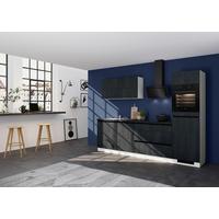 Küchenblock IBC ohne Geräte ca. 280 cm Eiche dunkel - Eiche dunkel/Hellgrau, Design, Holzwerkstoff (280cm) - Impuls