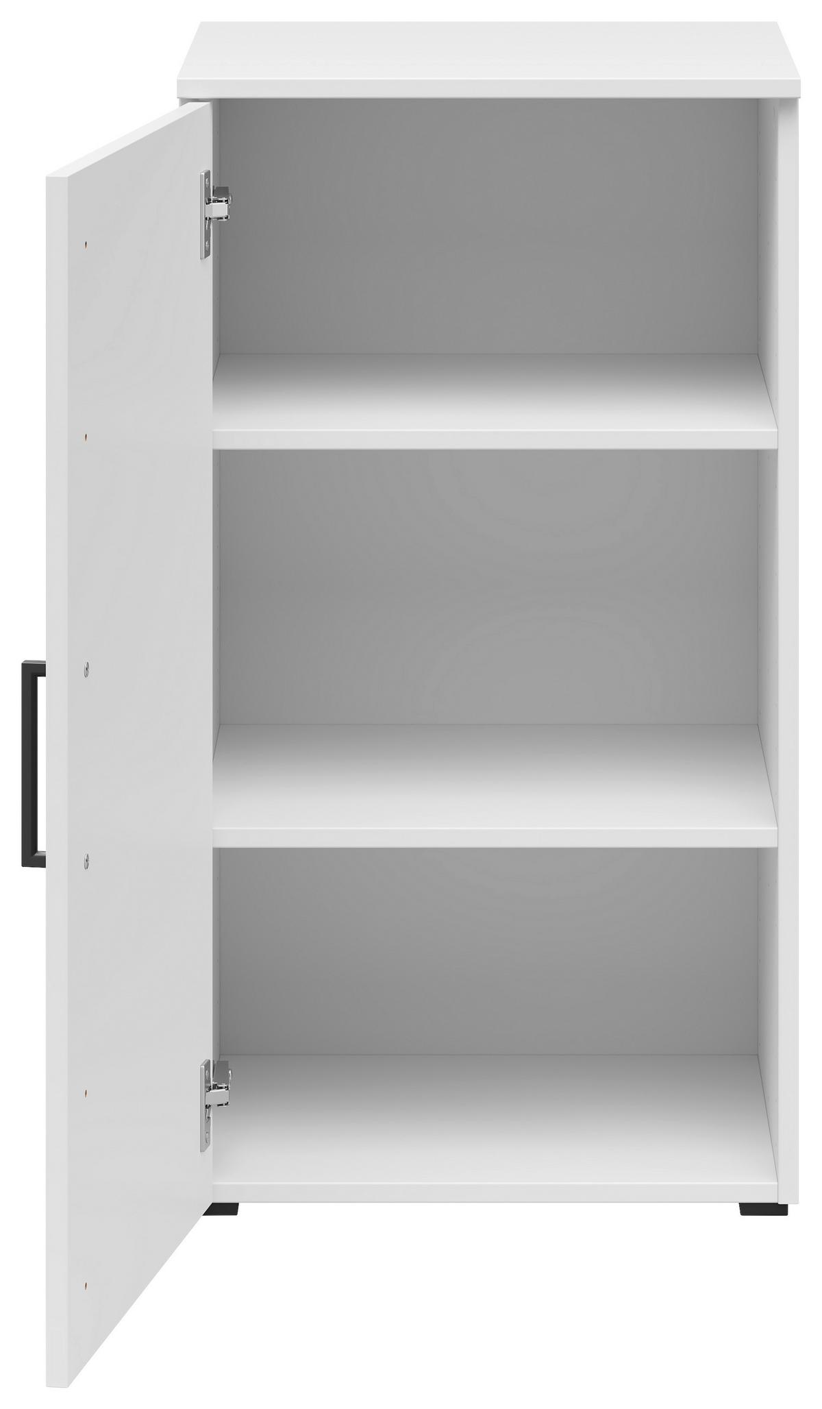 Komoda Multi - bijela/crna, Moderno, drvni materijal/plastika (45/83/40cm) - Modern Living