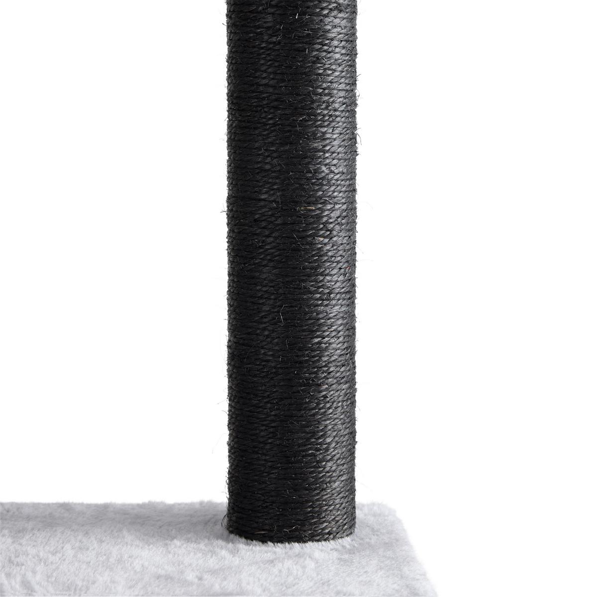 Kratzbaum Tiger Grau - Grau, KONVENTIONELL, Karton/Holzwerkstoff (50/50/160cm) - Mömax