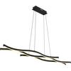 LED-HÄNGLAMPA RELO - opal/svart, Modern, metall/plast (107,6/18/120cm) - Mömax