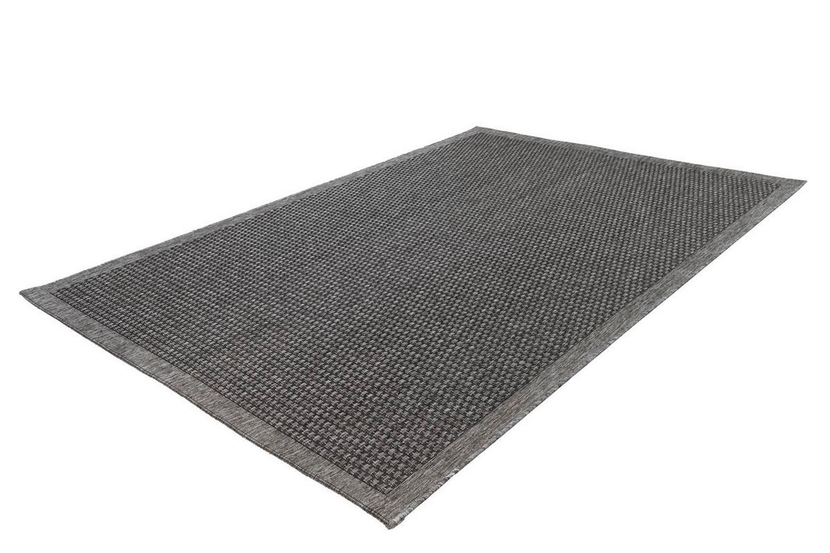 FLACHWEBETEPPICH INDONESIA - KEDIRI SILBER - Grau, Konventionell, Textil (80/150cm) - Kayoom