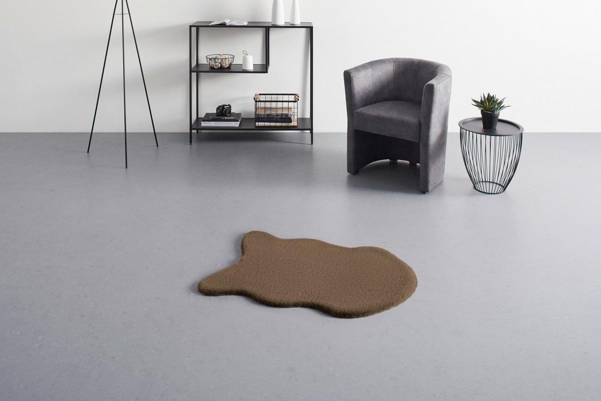 Blană artificială Susi - cafeniu/roz antic, Romantik / Landhaus, textil/blană (60/90cm) - Modern Living