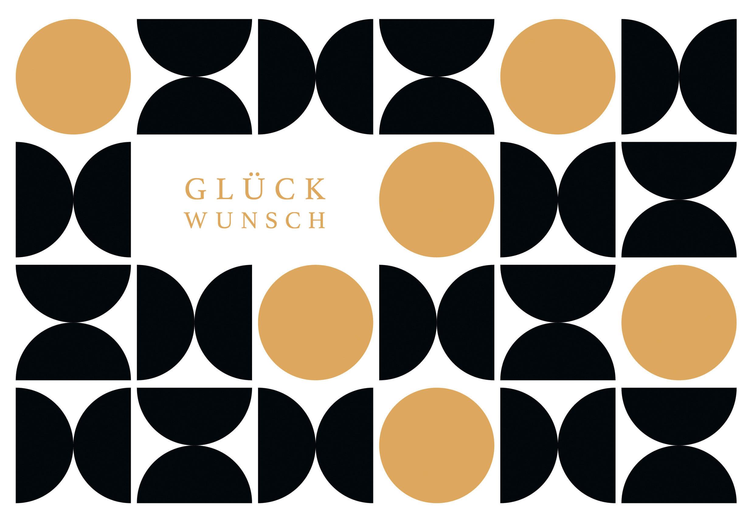 Glückwunschkarte Edelschwarz Multicolor - Basics, Papier (18/13cm)