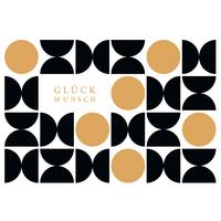 Glückwunschkarte Edelschwarz Multicolor - Basics, Papier (18/13cm)