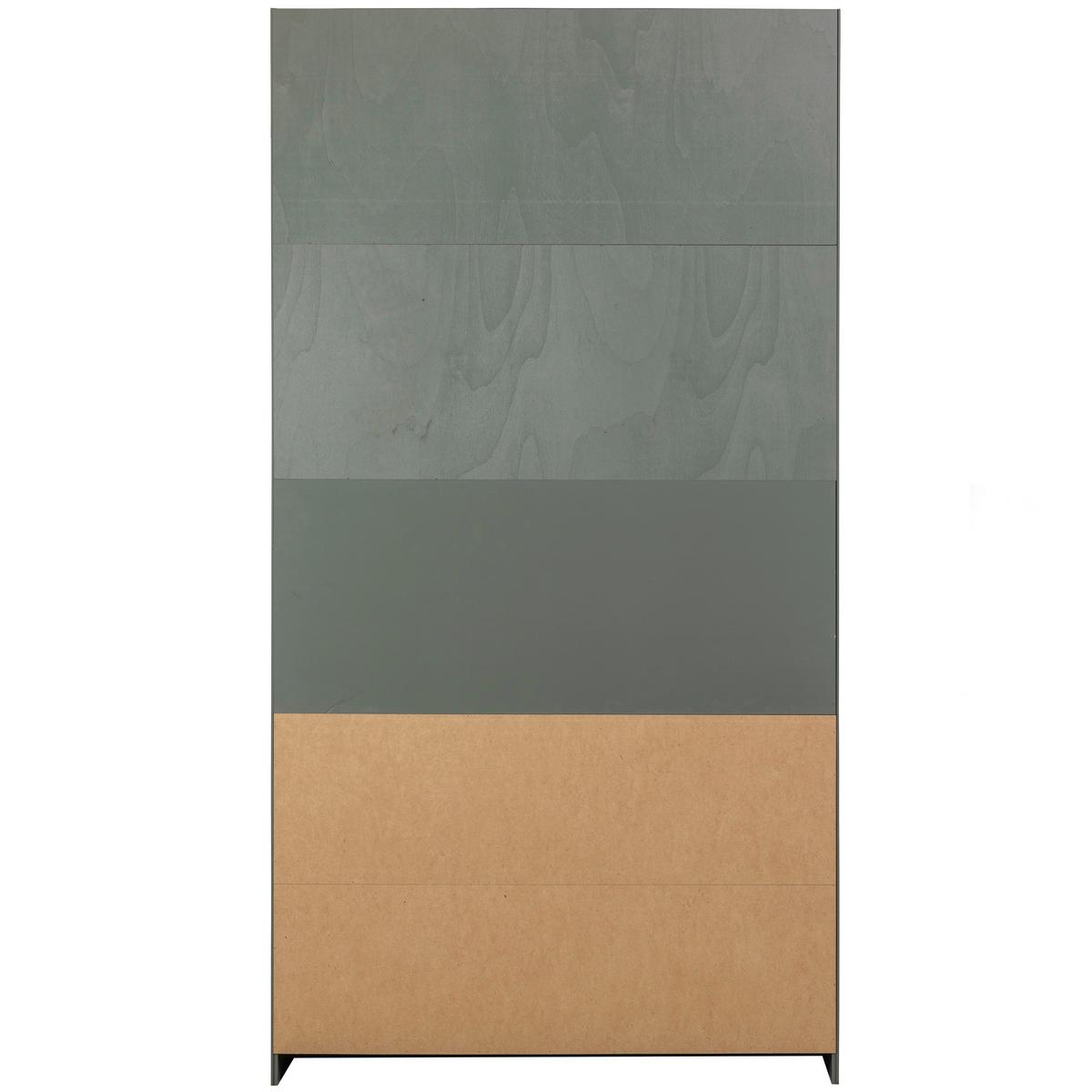 Mehrzweckschrank Slide Barn Grün - Schwarz/Grün, Design, Holz (122/230/37cm) - Livetastic