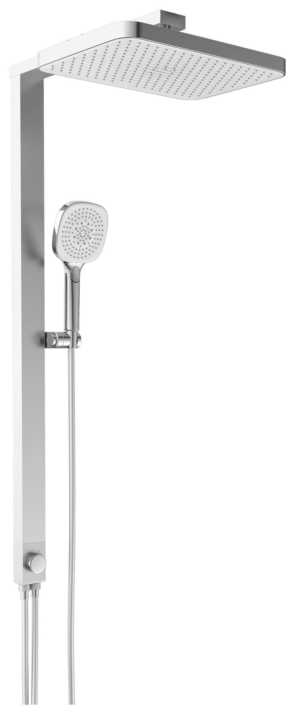 Überkopfbrauseset La Palma Chromfarben - Chromfarben, MODERN, Kunststoff (43/105/5cm) - Premium Living