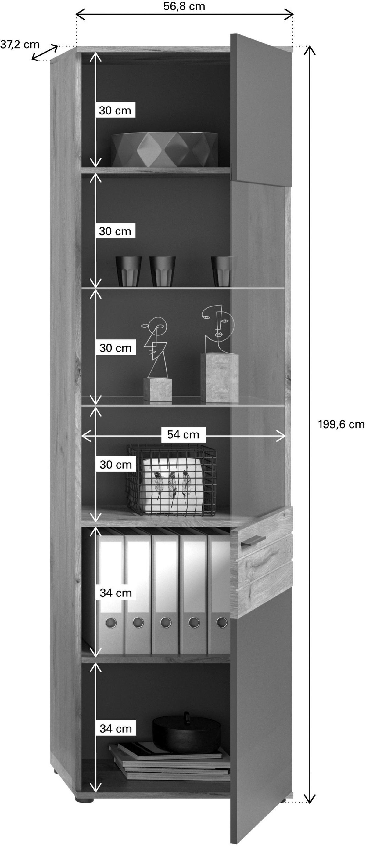 Ansamblu mobilier camera de zi MASON - sticlă/material pe bază de lemn (344/200/40cm) - Modern Living