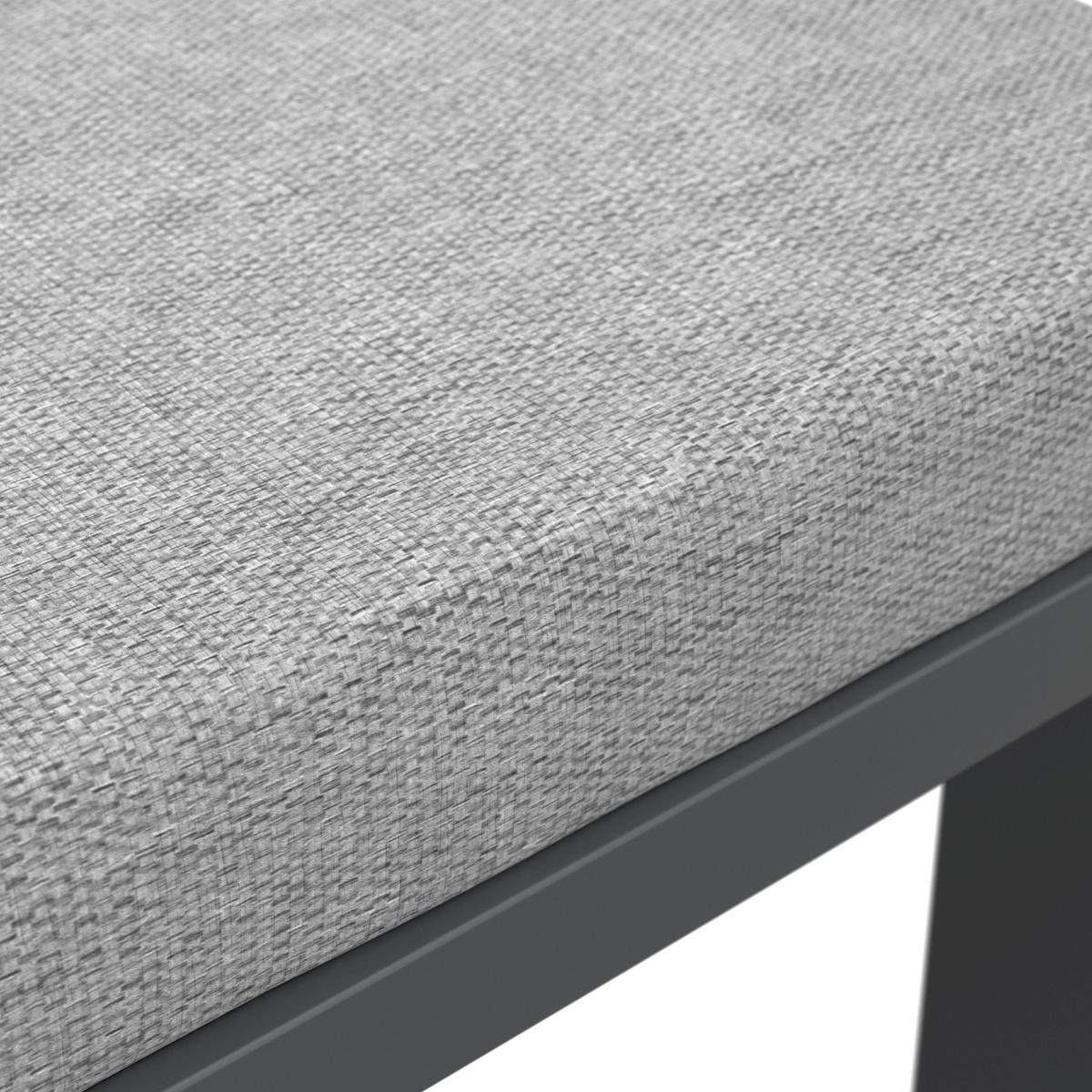 Loungegarnitur "Melina", hell- grau/dunkelgrau, Olefingewebe - Dunkelgrau/Hellgrau, Modern, Holz/Textil (272/79/84cm) - Bessagi Garden