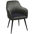 Stuhl in Grau - Schwarz/Grau, MODERN, Textil/Metall (57/83,5/58cm) - Modern Living Stuhl in Grau - Schwarz/Grau, MODERN, Textil/Metall (57/83,5/58cm) - Modern Living