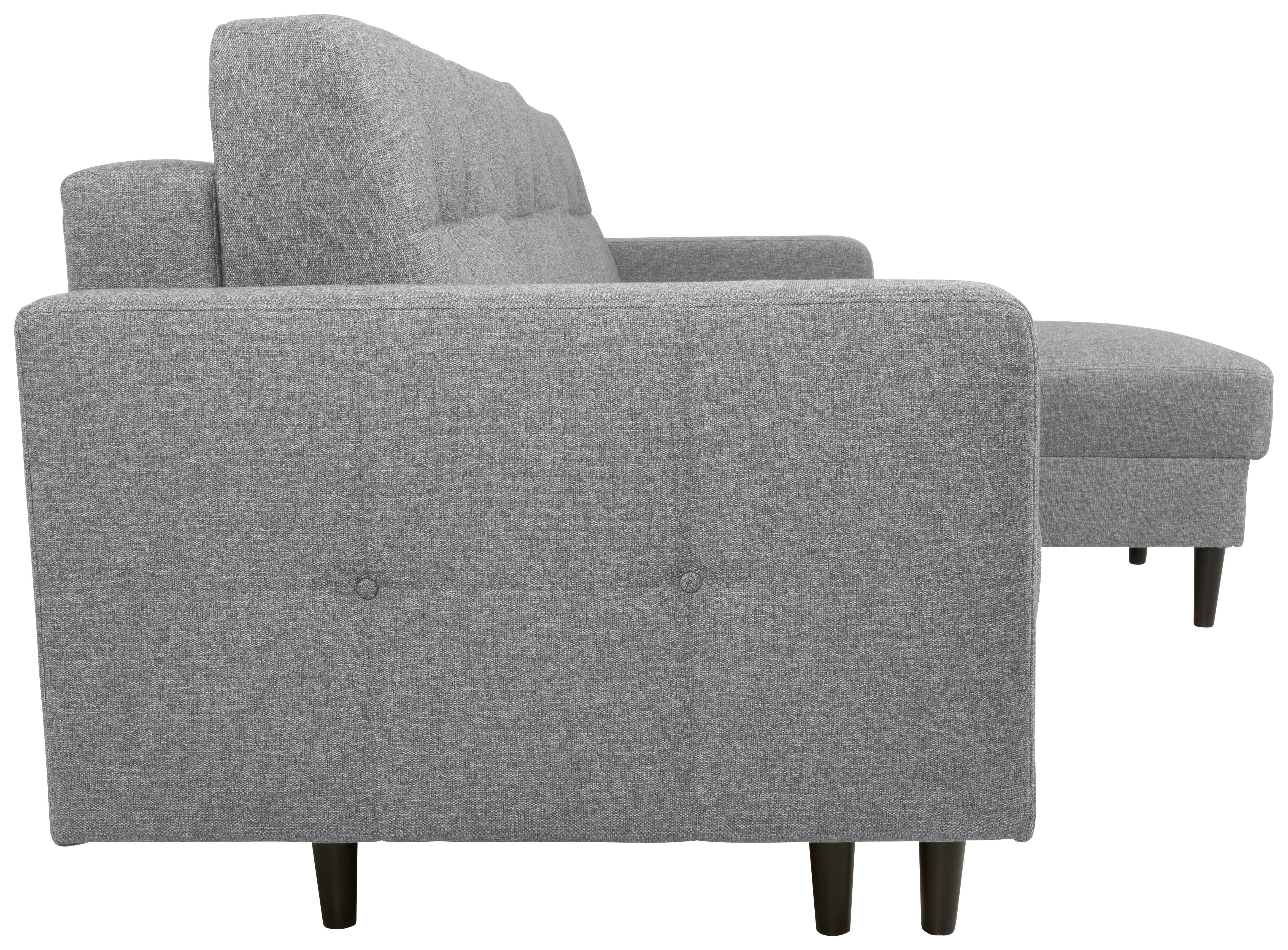 Coltar NORET - gri închis, Konventionell, textil (223/157cm) - Modern Living