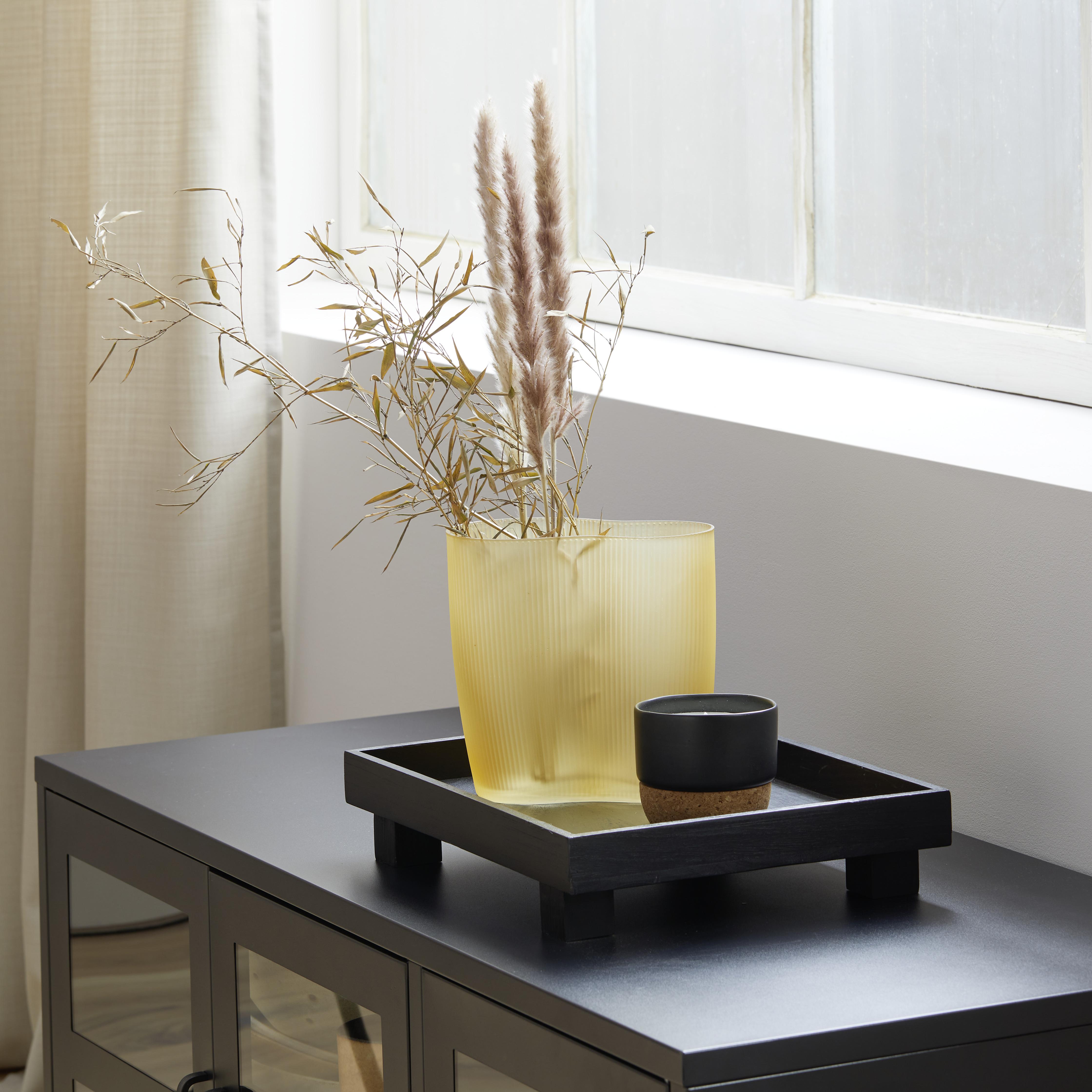 Vase Sahara aus Glas in Bernsteinfarben - Bernsteinfarben, Modern, Glas (19/12/20cm) - Modern Living