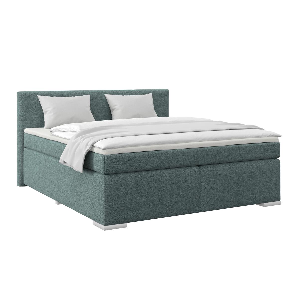 PAT BOXSPRING MIRA 1 - albastru, Basics, textil (160/200cm)