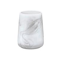 KUBEK DO MYCIA ZĘBÓW MARBLE - biały/szary, Lifestyle, kamień (7,8/10,5cm) - Kleine Wolke