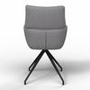 STOL MED ARMSTÖD PAOLO - grå/svart, Modern, metall/trä (57/89/62cm) - Bessagi Home