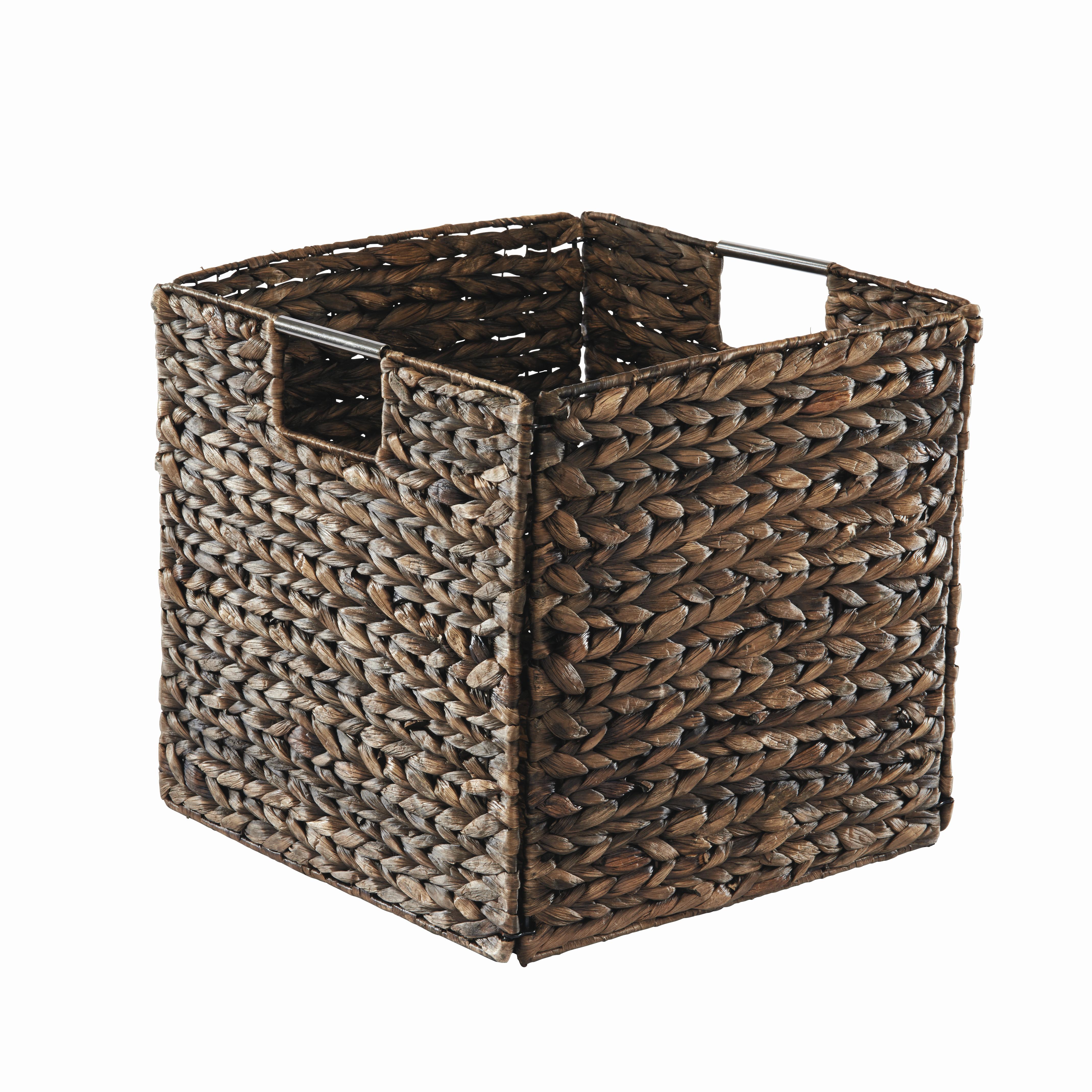 Tárolókosár Anna - barna, Lifestyle, természetes anyagok/fém (33/32/33cm) - Zandiara