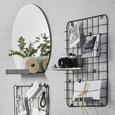 Wandspiegel Schwarz - Schwarz, LIFESTYLE, Glas/Metall (48/43/11cm) - Modern Living Wandspiegel Schwarz - Schwarz, LIFESTYLE, Glas/Metall (48/43/11cm) - Modern Living
