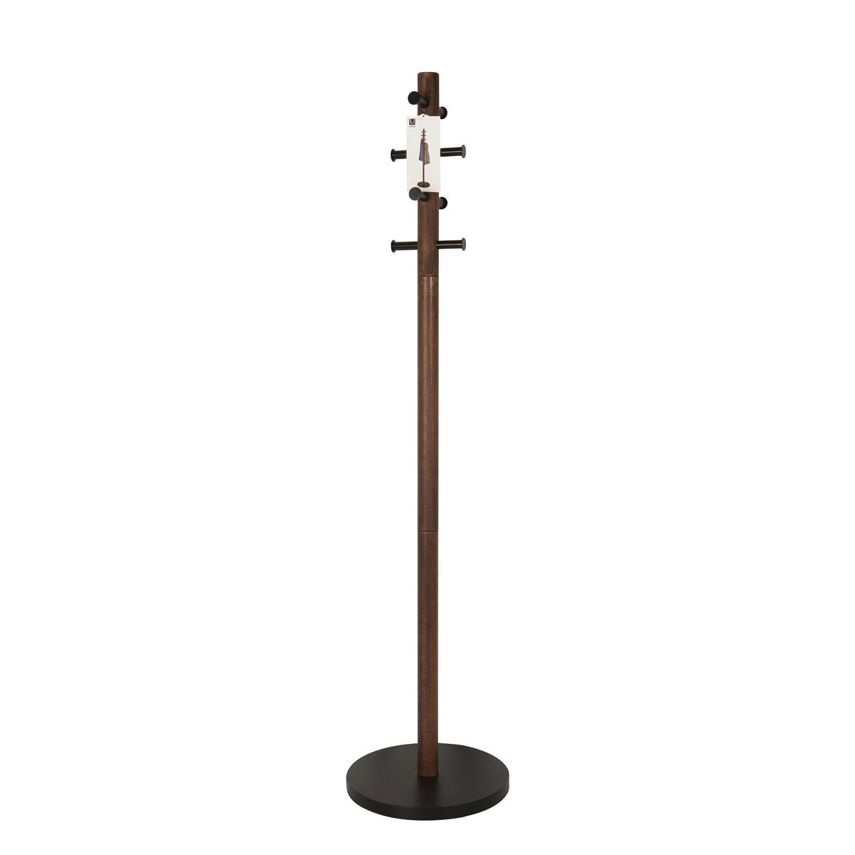 Kleiderständer Dunkelbraun - Dunkelbraun, Basics, Holz (51/165cm) - Umbra