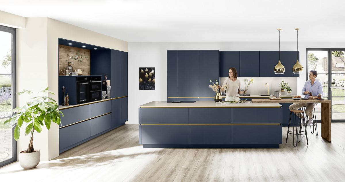 Kuhinja Z Otokom Easytouch - Moderno, leseni material - Nobilia