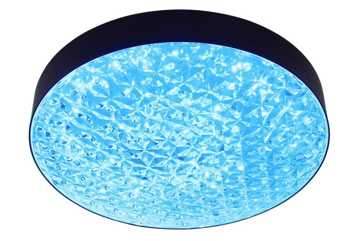LAMPA SUFITOWA LED BRESCIA - przejrzysty/czarny, Trend, tworzywo sztuczne (50/12cm) - Novel