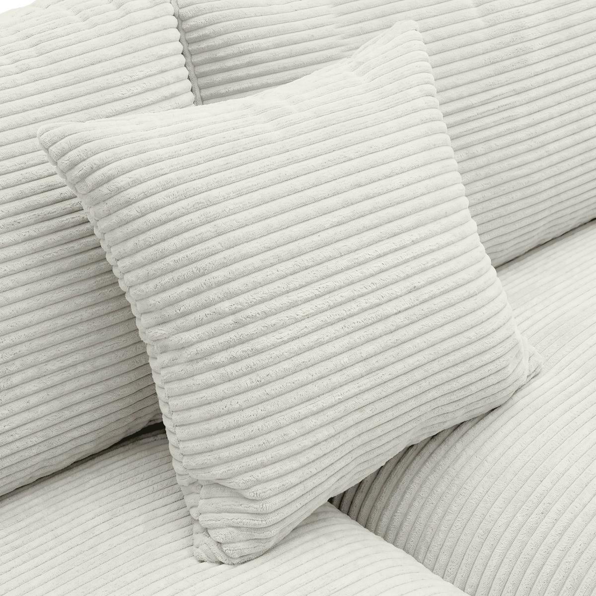 Ecksofa Pedro Beige - Beige/Schwarz, MODERN, Kunststoff/Textil (300/190cm) - Mömax