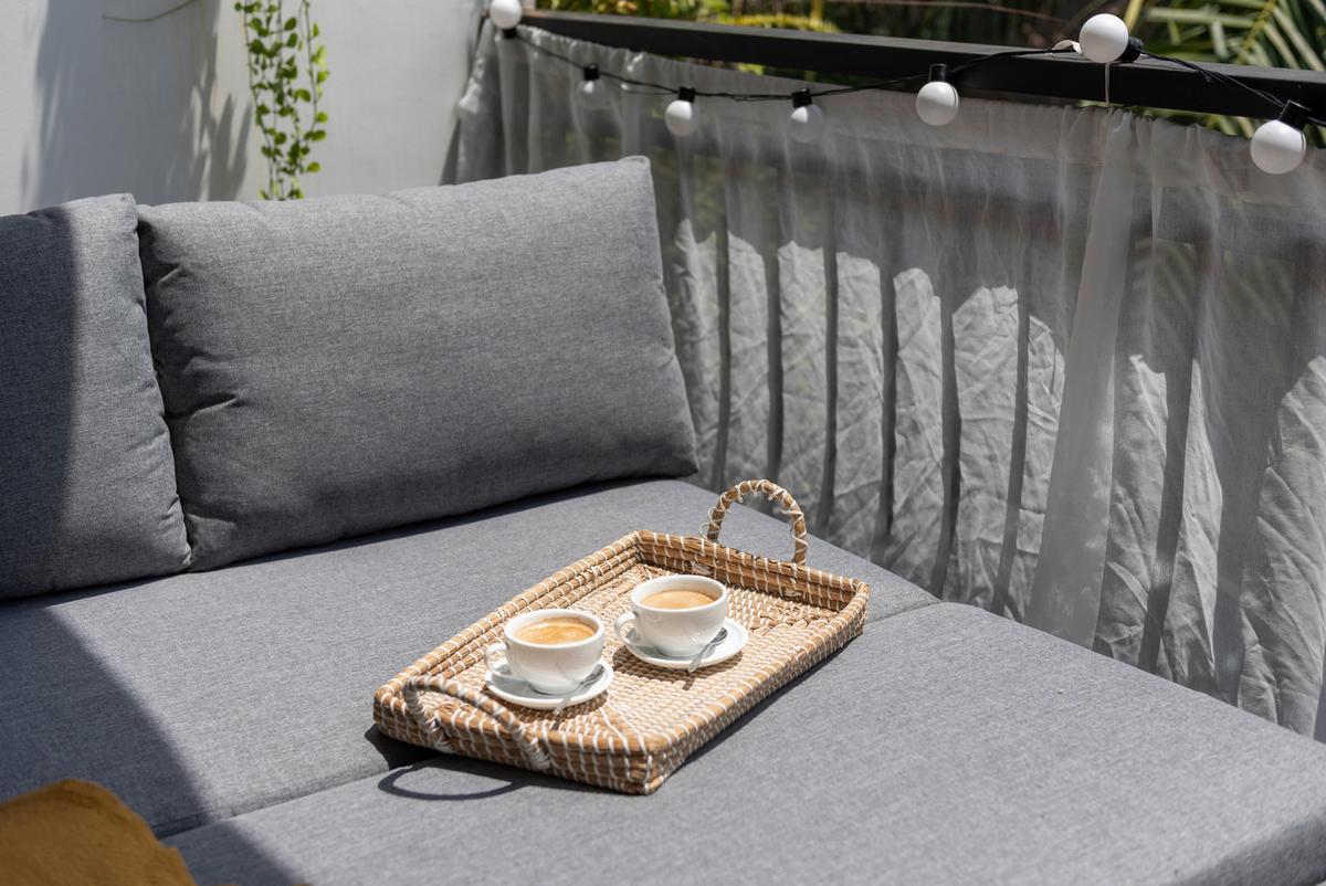 Loungesofa Emil 2 Grau/Schwarz - Hellgrau/Schwarz, MODERN, Holz/Metall (132/70,7/128cm)