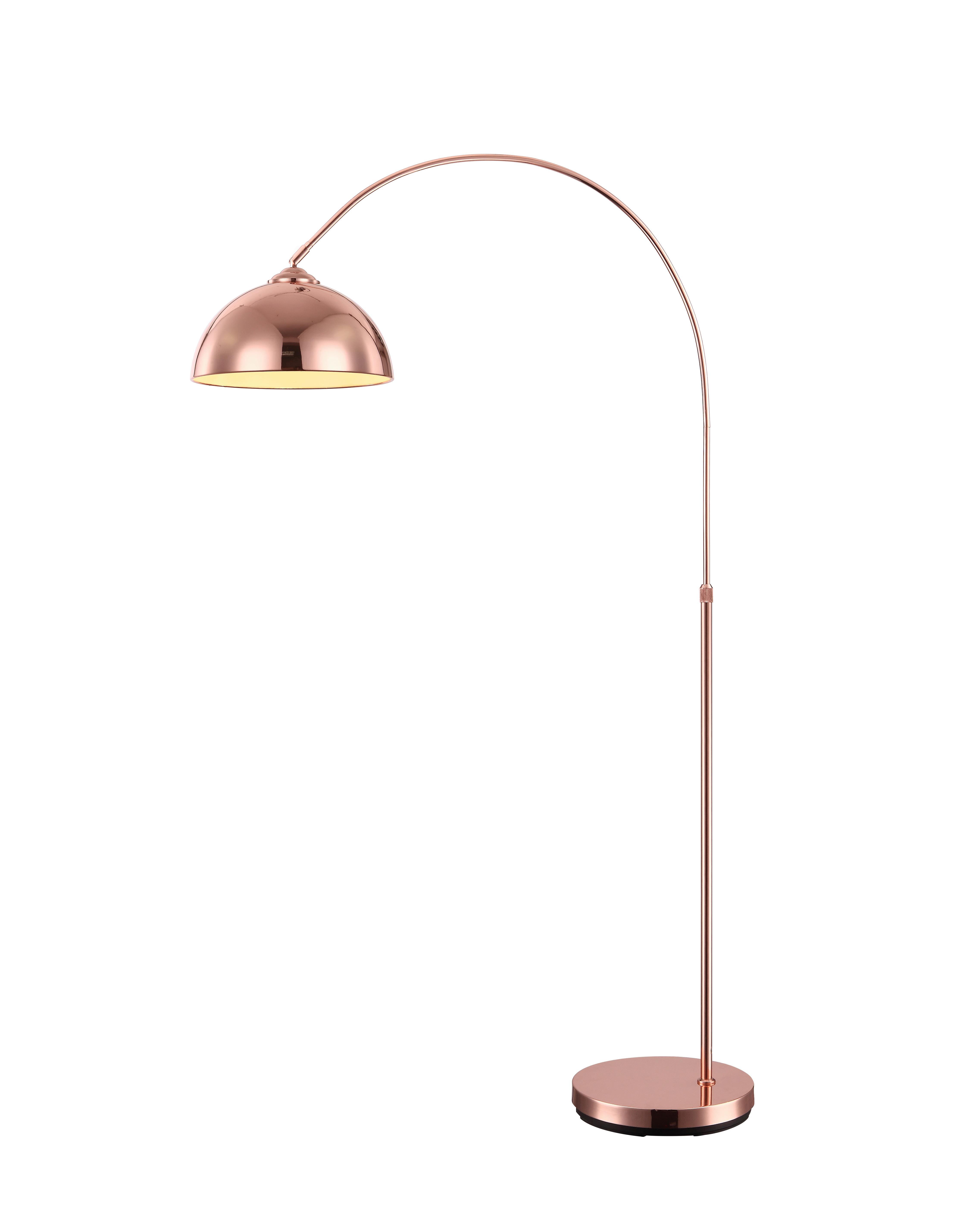 Stehleuchte Newcastle in Kupferfarben max. 40 Watt - Kupferfarben, Design, Kunststoff/Metall (92/30/196cm) - Globo