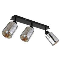 STRAHLER 54316-3  ALONSO - Klar/Chromfarben, Basics, Glas/Metall (66/9/22cm) - Globo