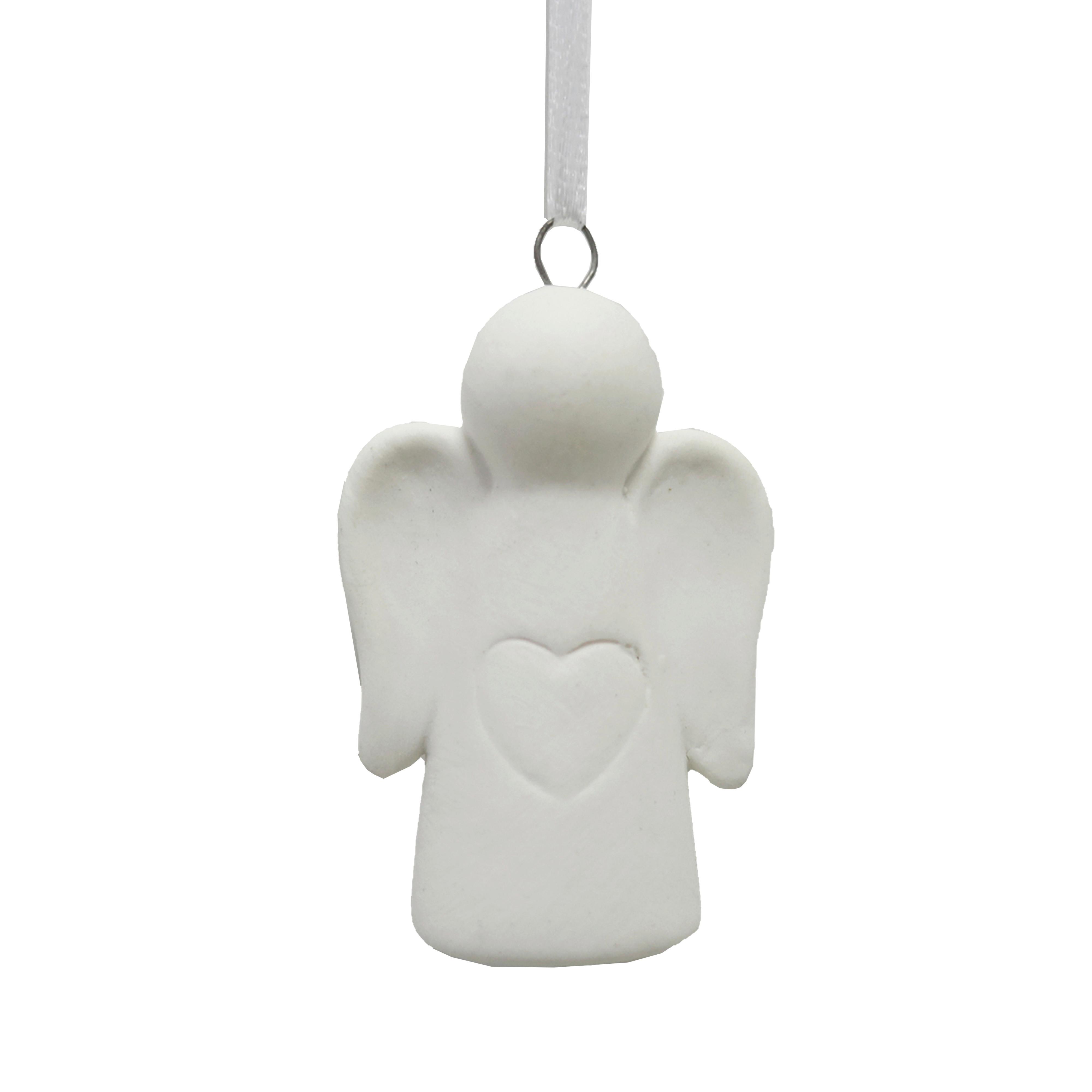 Függődísz Sweety - fehér, Konventionell, textil/kerámia (4,2cm) - Modern Living