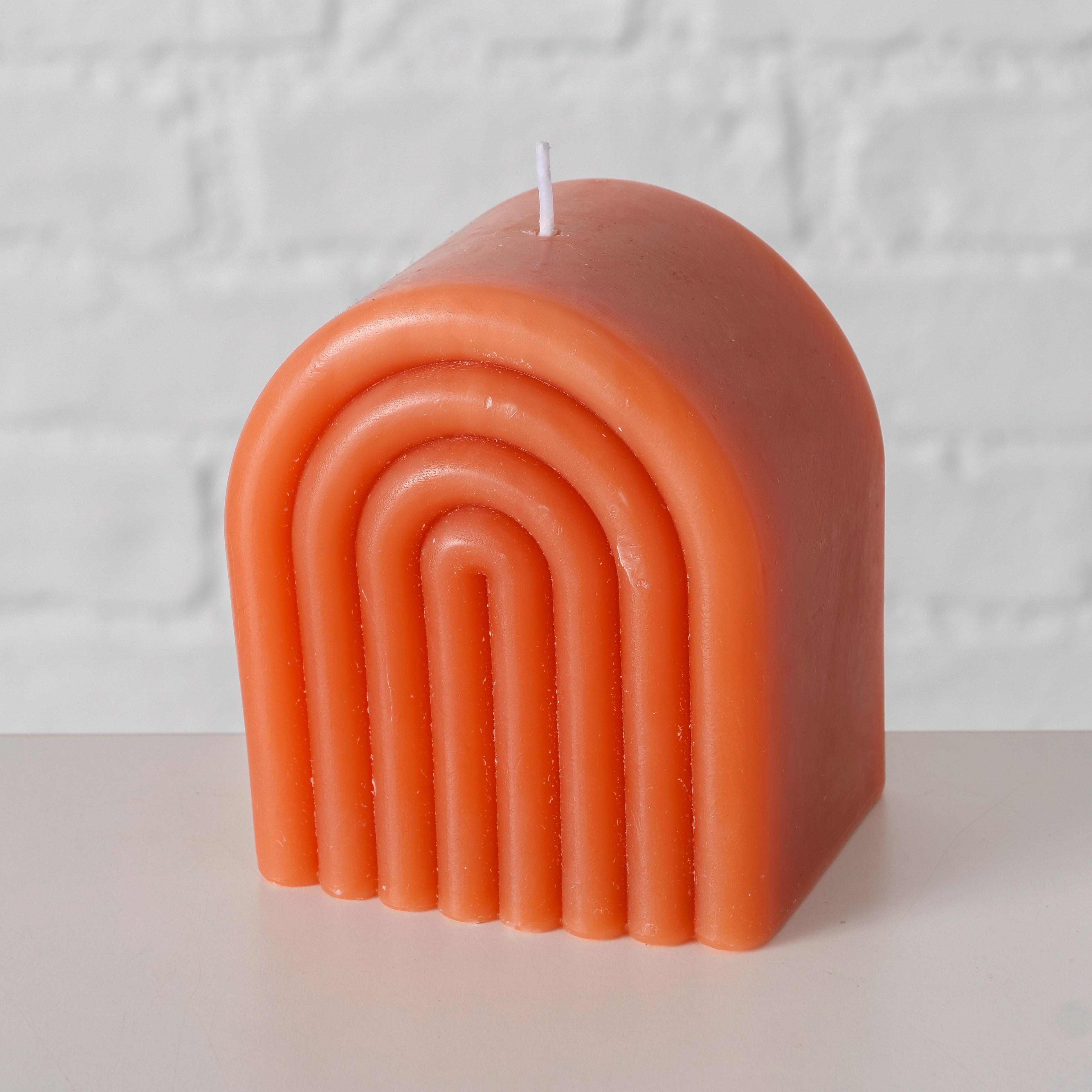 Kerze Arch I Orange - Orange, Modern (7,5/6/8,5cm) - Mömax