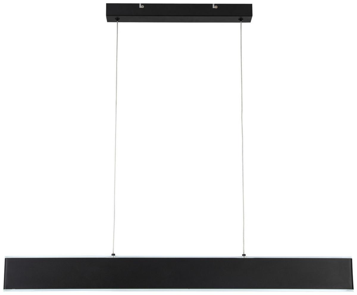 Led Függőlámpa Saki - fekete, Modern, műanyag/fém (90cm) - Premium Living