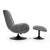 FÅTÖLJ ALMA - grå/svart, Modern, metall/textil (72/98/97cm) - Bessagi Home