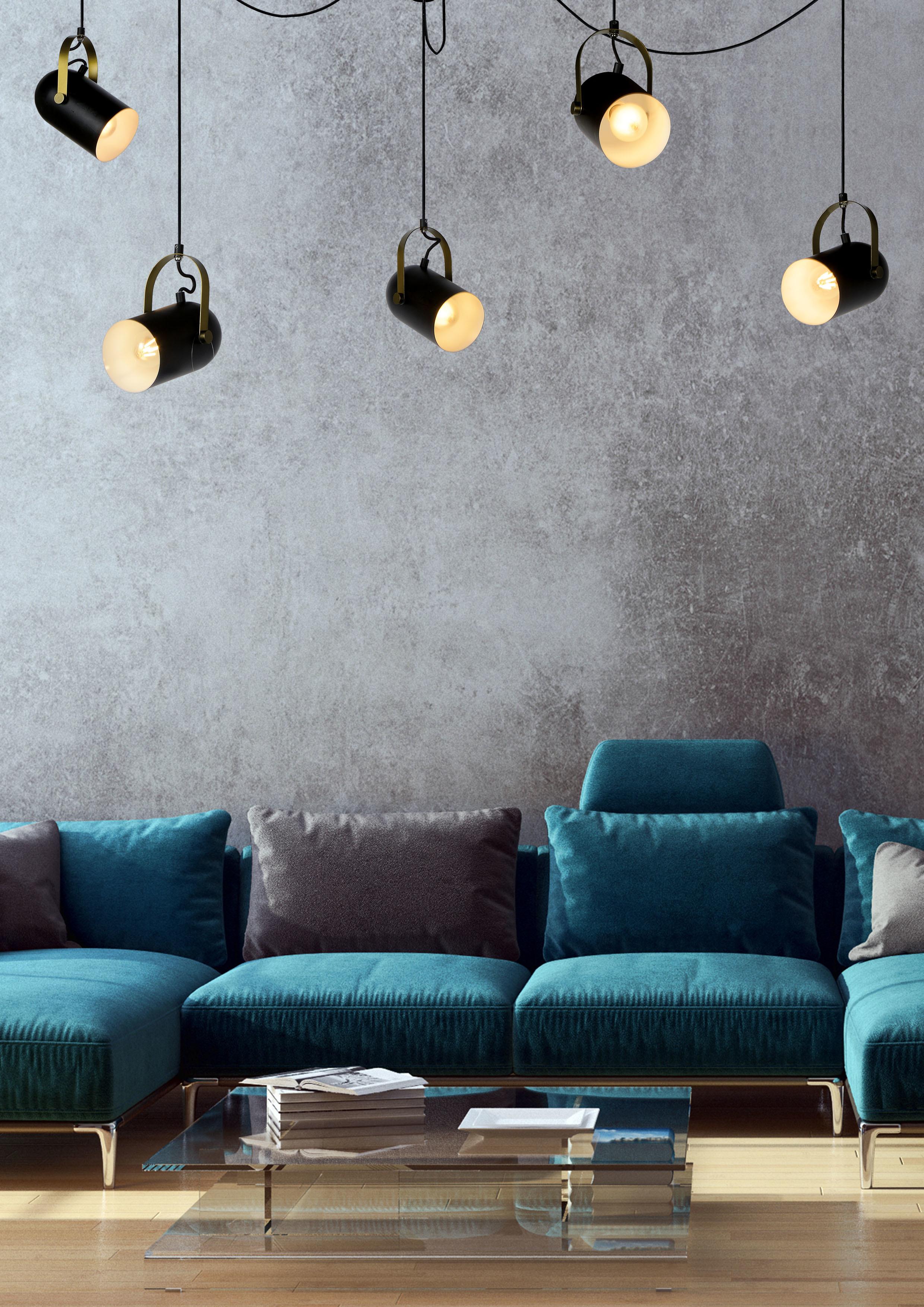 LAMPA WISZĄCA 45466/05/30 SWAPP - czarny, Design, metal (350/12/200cm) - Lucide