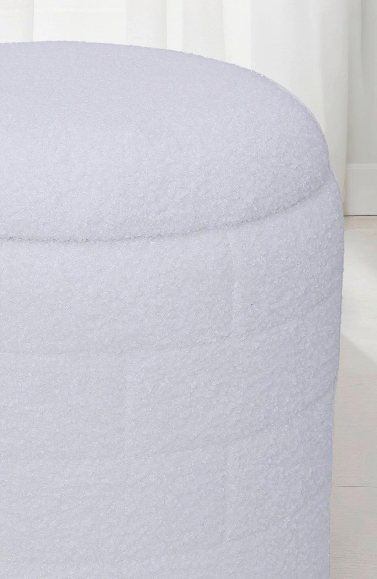 HOCKER WL7.423 - Weiss, Basics, Textil (40/45/40cm) - Livetastic