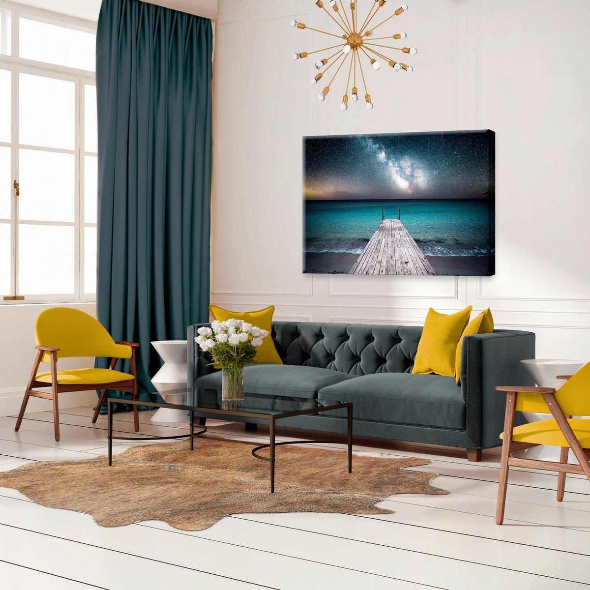 Leinwandbild Multicolor ca. 85x113cm - Multicolor, Basics, Holz/Textil (85/113cm)