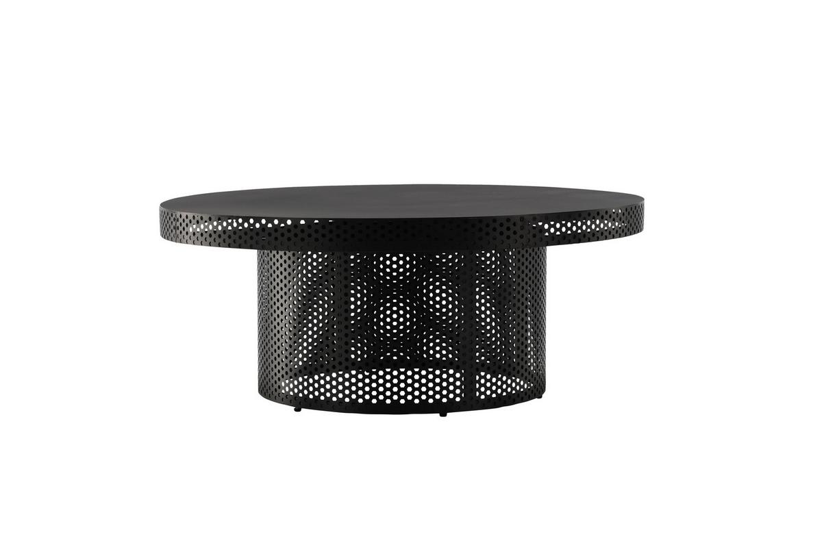 COUCHTISCH WEST END X JOSEFIN LUSTIG - Schwarz, Design, Metall (100/100/40cm) - Livetastic