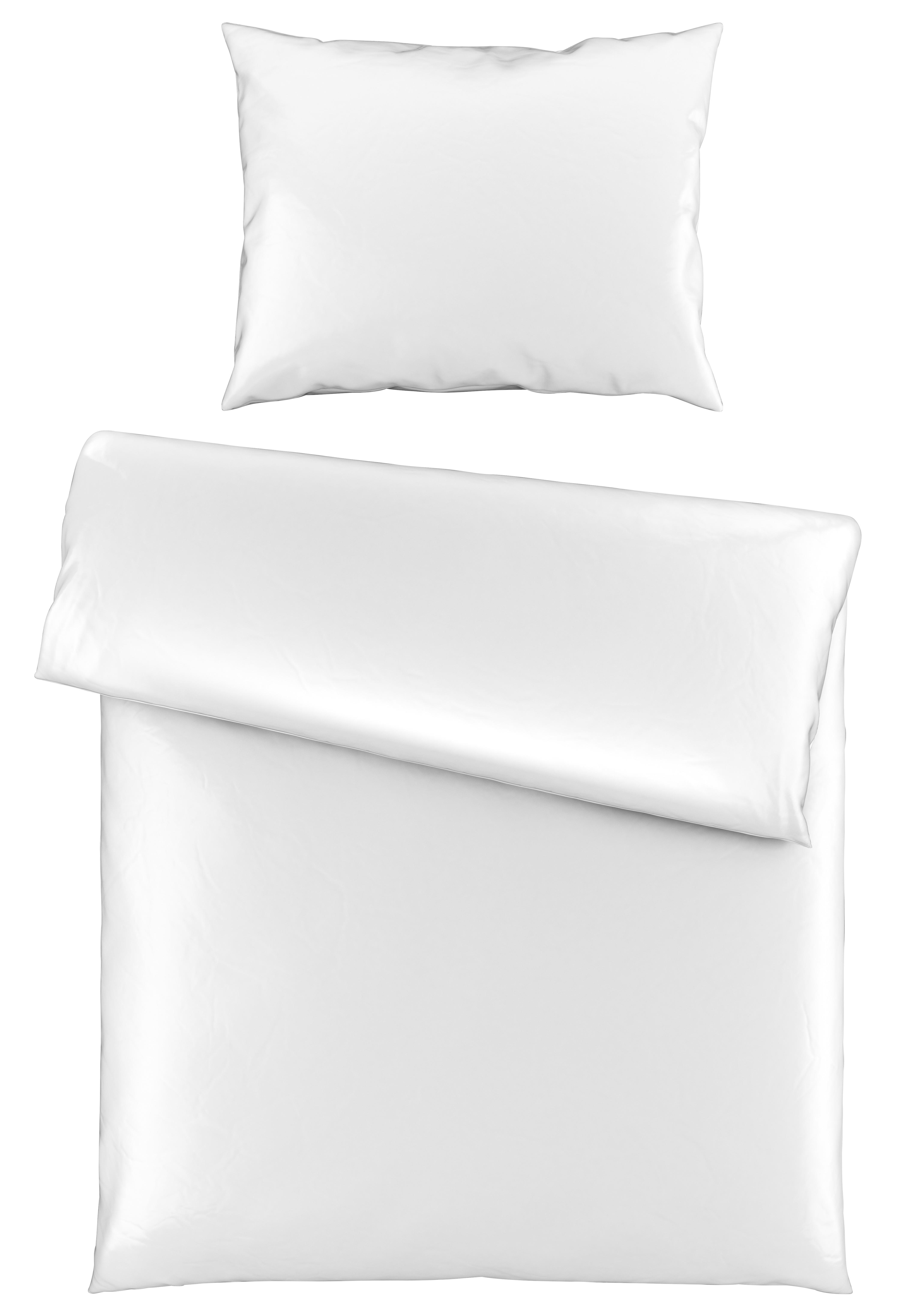Lenjerie de pat Alex uni - alb, Modern, textil (140/200cm) - Premium Living