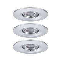 LED-Deckenleuchte Nova mini max. 4 Watt, 3-teilig - Chromfarben/Alufarben, Basics, Metall (6,5cm) - Paulmann