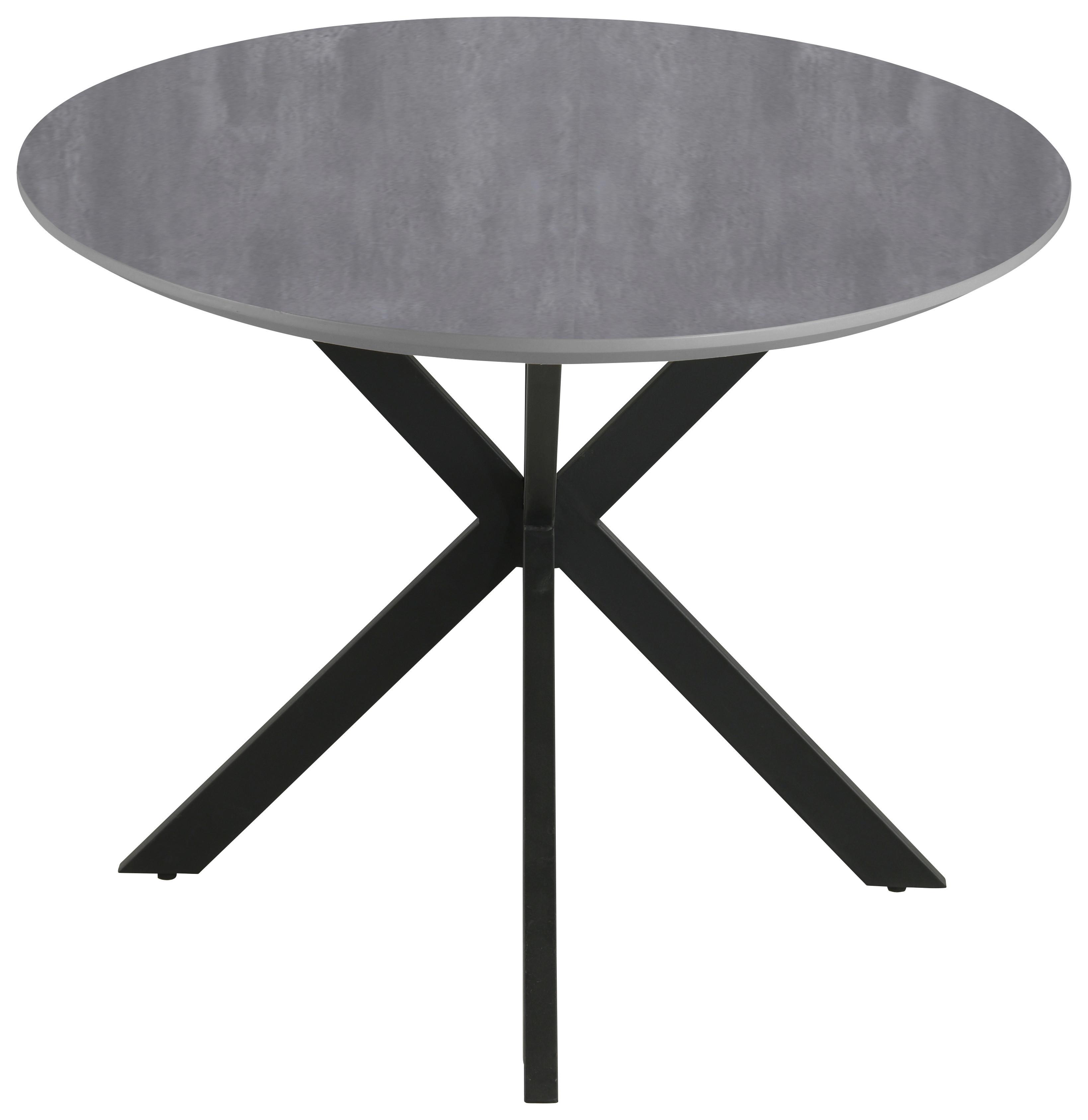 MATBORD MATTEO - grå/svart, Modern, metall/trämaterial (180/75/90cm) - Mömax