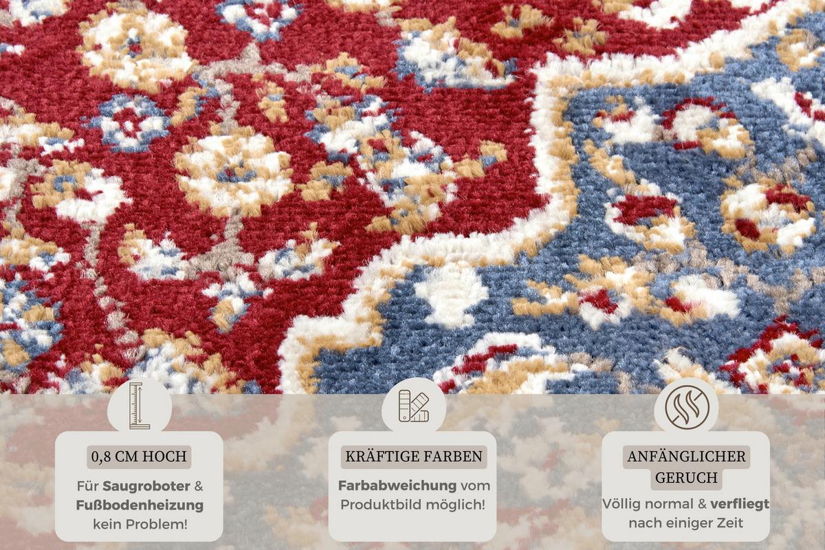 CHODNIK MOCHI ROT 105644-80X240CM - czerwony/różnokolorowy, Design, tworzywo sztuczne (80/240cm) - Hanse Home