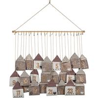 Adventskalender Bags I Naturfarben - Naturfarben, MODERN, Textil (60/70cm) - Premium Living